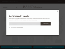 Tablet Screenshot of banoboutique.com